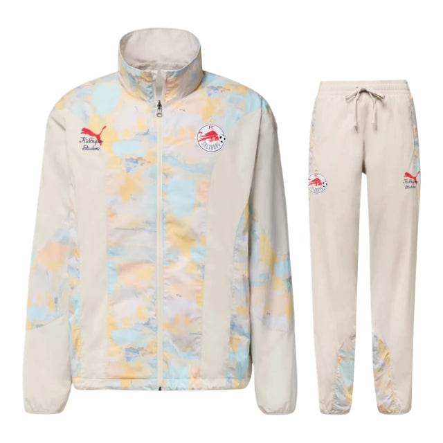 Conjunto Red Bull Salzburg Edição especial Mundial de Clubes 25/26 - Masculino Puma - Branco