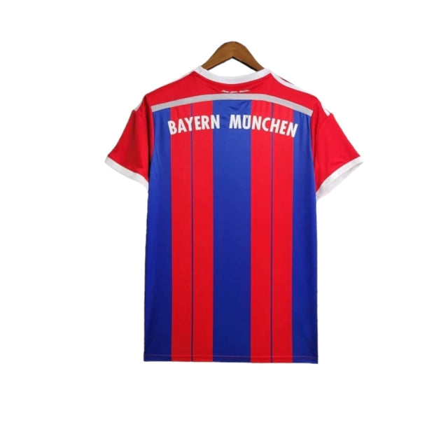 Camisa Retrô Bayern de Munique I 2014/2015 - Masculina Adidas - Azul e vermelha