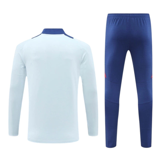Conjunto Seleção Espanha Treino 24/25 - Masculino Nike - Azul com detalhes em vermelho