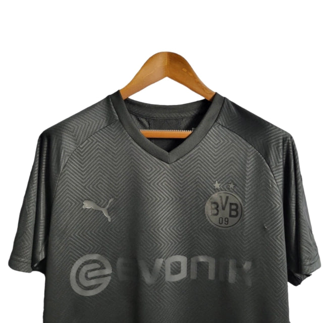 Camisa Retrô Borussia Dortmund Edição especial Aniversário de 100 anos 19/20 - Masculina Puma - Preta