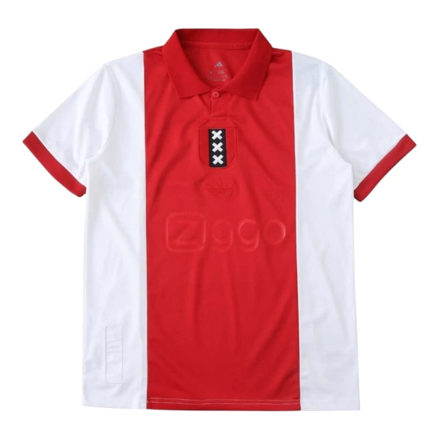Camisa Ajax Edição Aniversário 125 anos 25/26 - Torcedor Adidas Masculina - Branca e vermelha