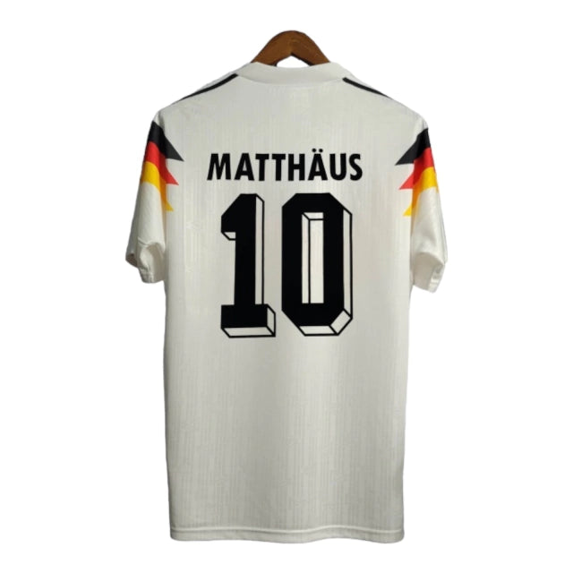 Camisa Retrô Seleção da Alemanha I 1990 - Masculina Adidas - Branca
